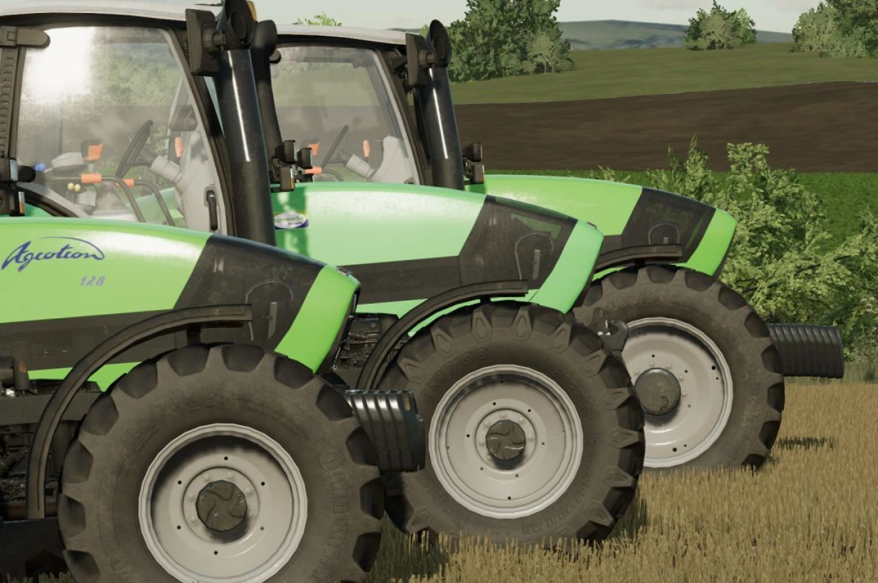 Пакет тракторів Deutz Fahr Agrotron для Farming Simulator 22