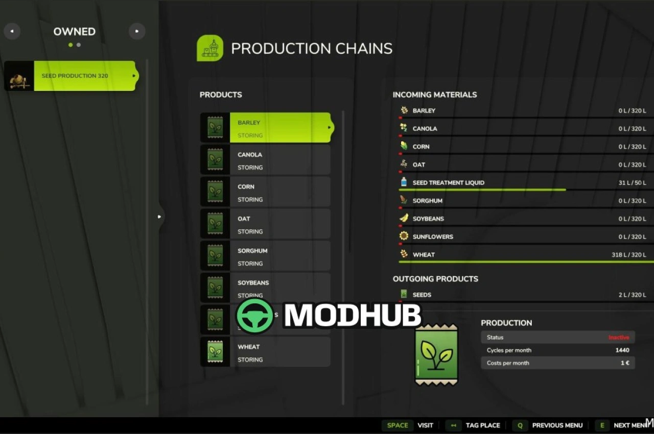 Фабрика виробництва насіння 320 для Farming Simulator 25