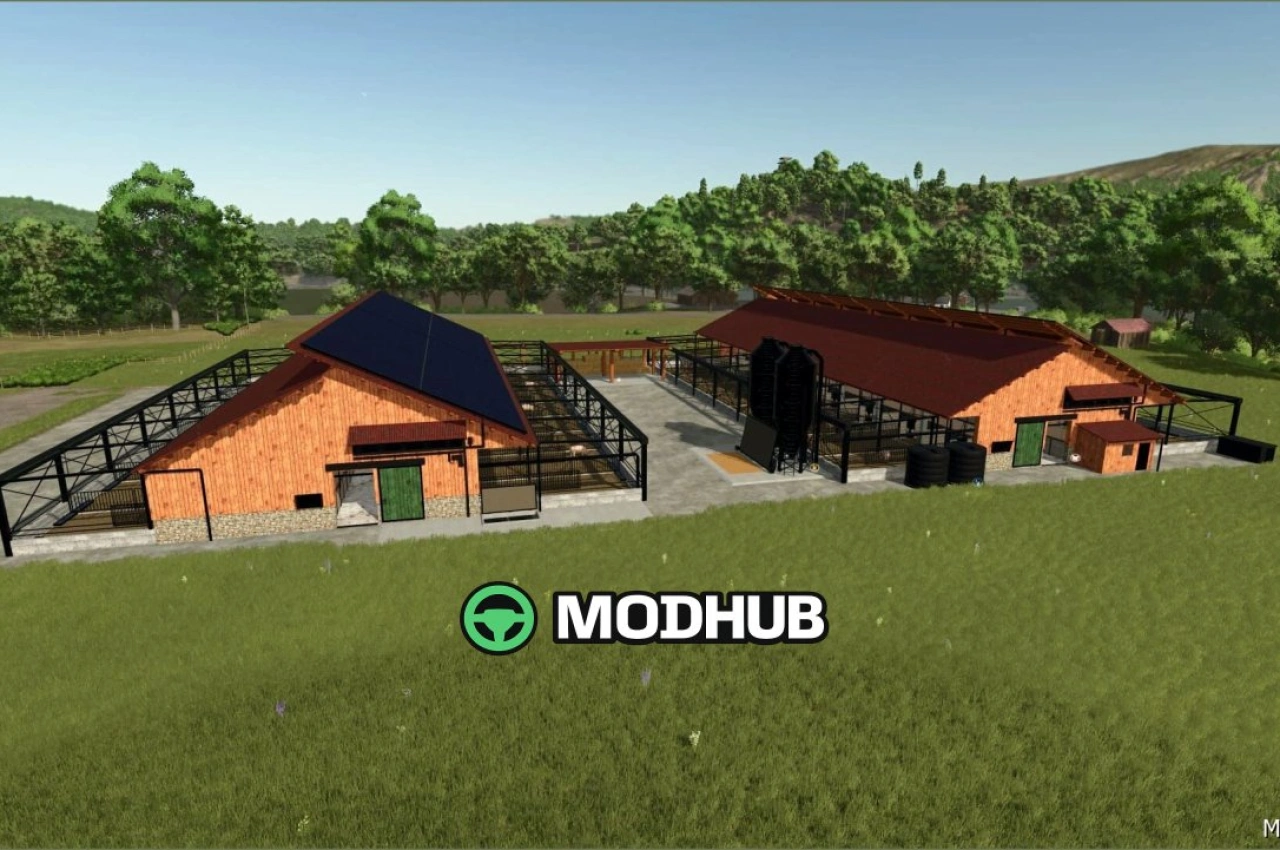 Автоматизована свинарня для Farming Simulator 25