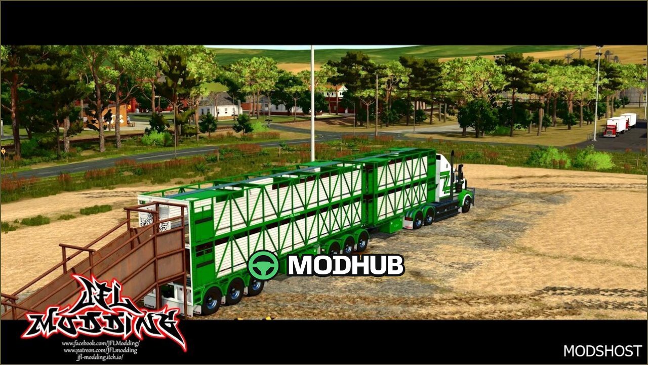 Przyczepy dla bydła Rytrans do Farming Simulator 25