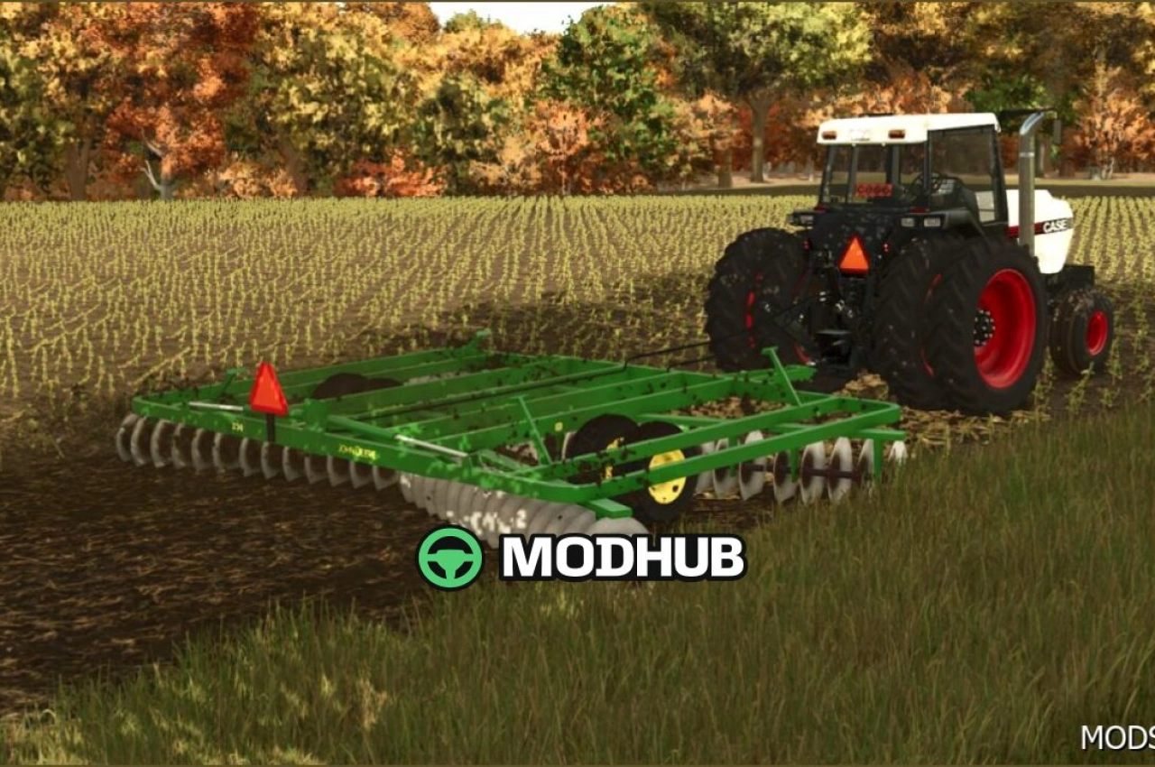 Плуг John Deere 230 Disk для Farming Simulator 25