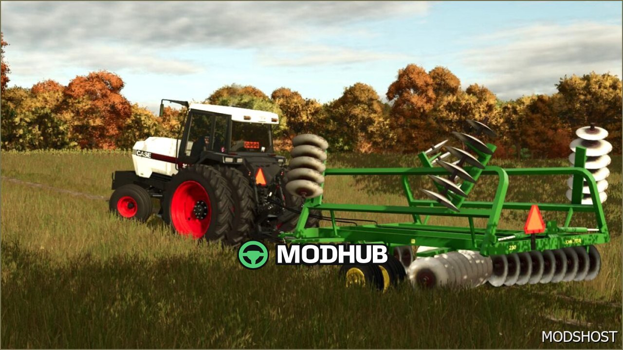 Плуг John Deere 230 Disk для Farming Simulator 25