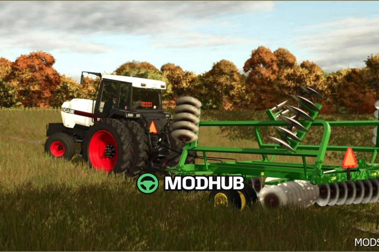 Плуг John Deere 230 Disk для Farming Simulator 25