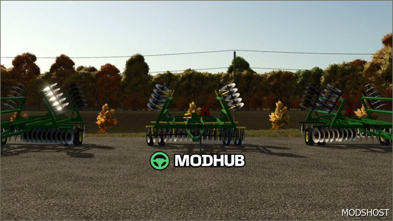 Плуг John Deere 230 Disk для Farming Simulator 25