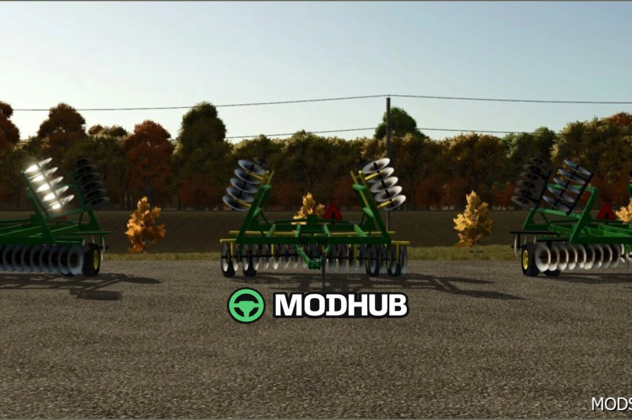 Плуг John Deere 230 Disk для Farming Simulator 25