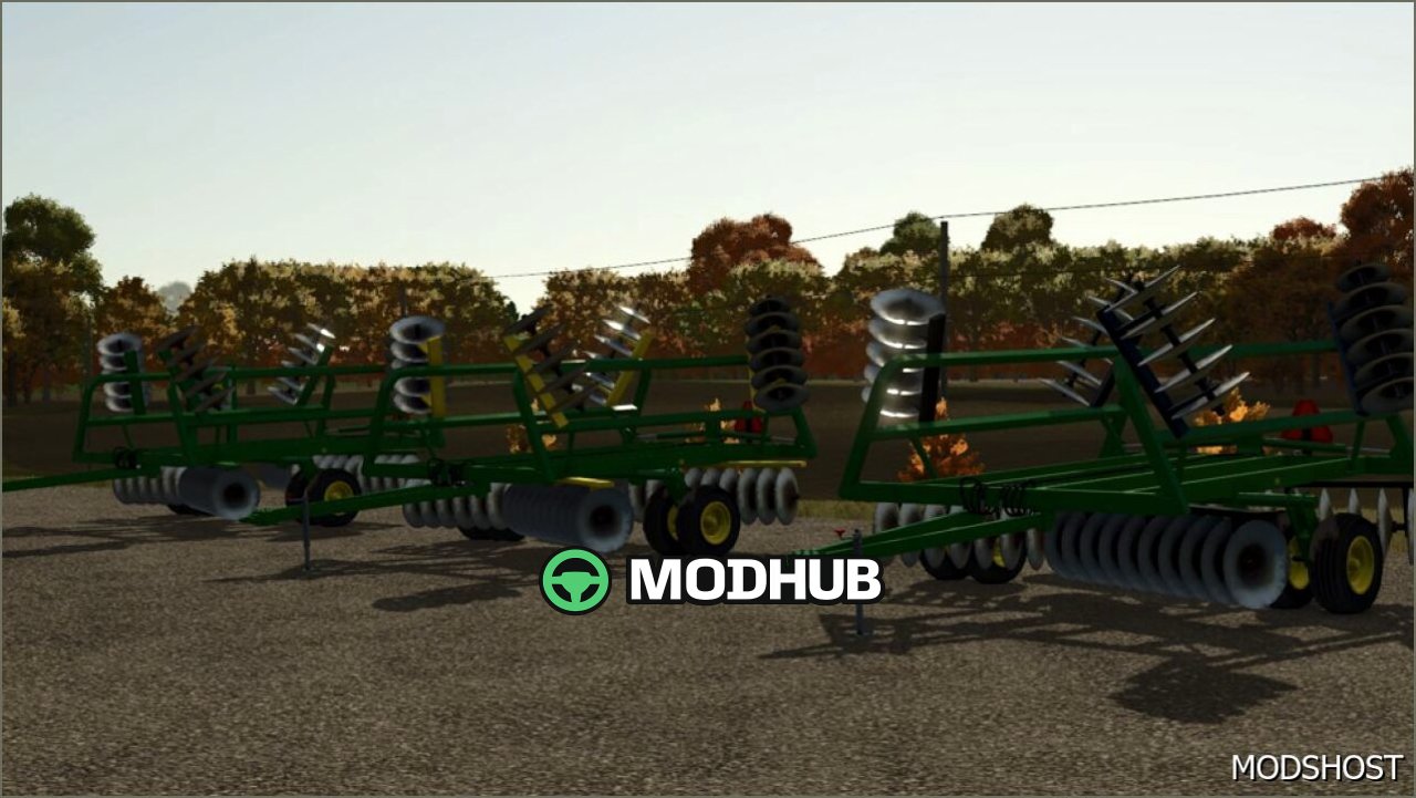 Плуг John Deere 230 Disk для Farming Simulator 25