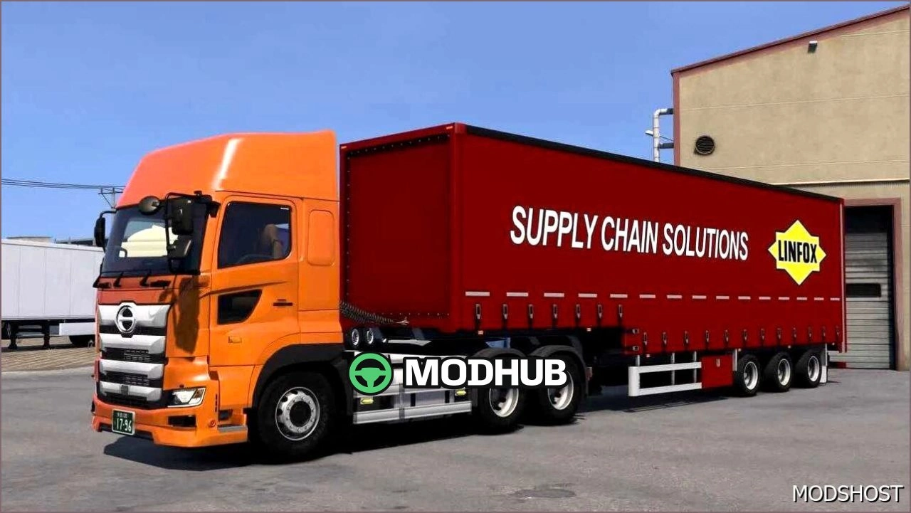 Причеп Wika Curtainsider 40FT для Euro Truck Simulator 2