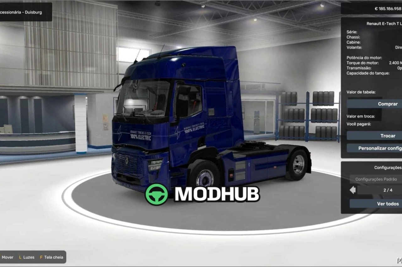 Skin Renault Etech T 05 04 2026 für Euro Truck Simulator 2