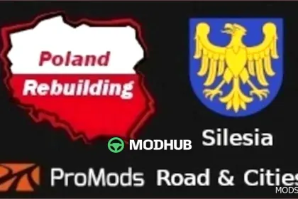 Mapa Promods Road & Cities Silesia Merge V1.7.3 do Euro Truck Simulator 2