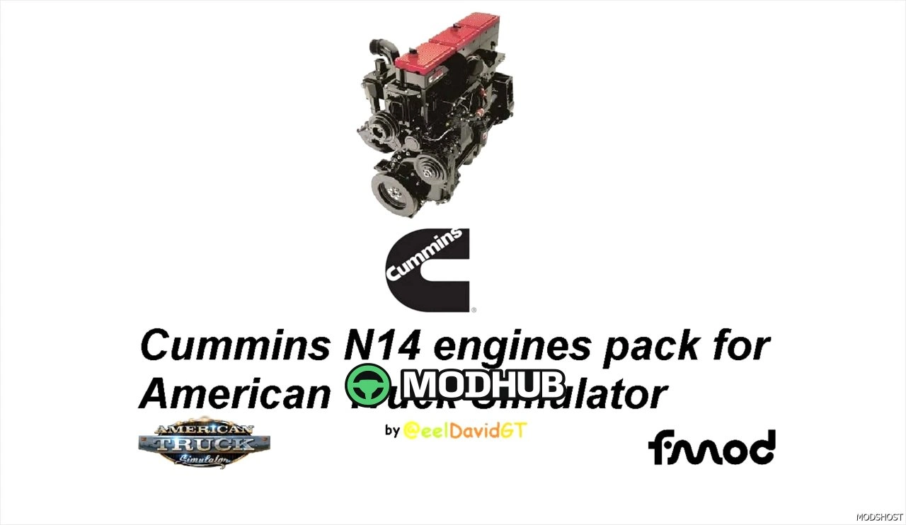Двигуни Cummins N14 Pack V 2.0 для American Truck Simulator