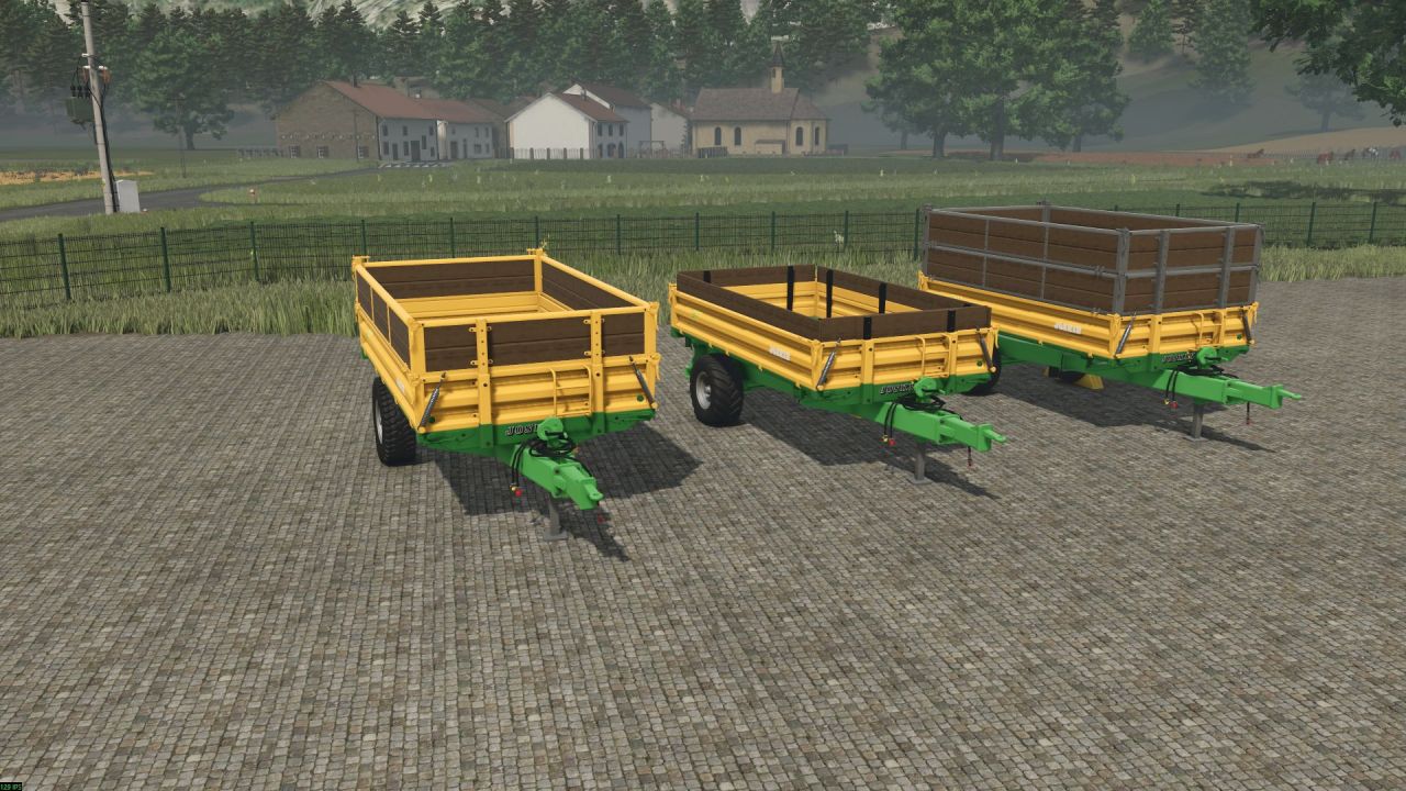 Efektywny Przyczep Joskin 500 do Farming Simulator 25 — Kompaktowy Skipper z Opcją Platformy na Belki