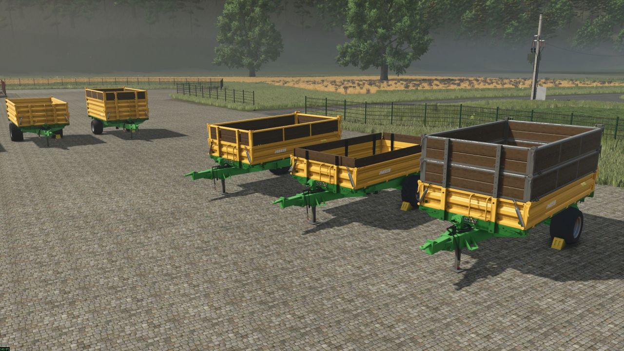 Efektywny Przyczep Joskin 500 do Farming Simulator 25 — Kompaktowy Skipper z Opcją Platformy na Belki
