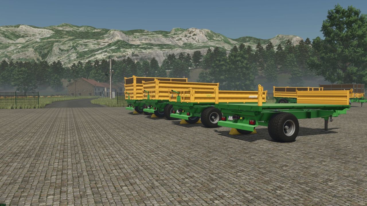 Efektywny Przyczep Joskin 500 do Farming Simulator 25 — Kompaktowy Skipper z Opcją Platformy na Belki