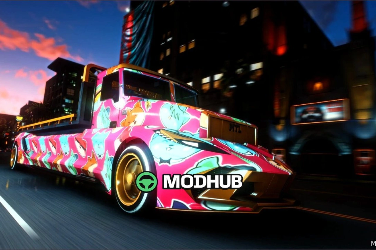 Вантажівка Invetero Flatrider D10 для GTA 5