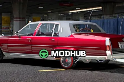 Samochód Cadillac Fleetwood 1985 Lowrider do GTA 5