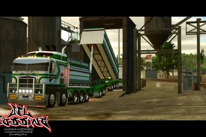 Effiziente Howard Porter Truck Trailers für FS25 — Kipper, Dog Trailer und Road Train — 2