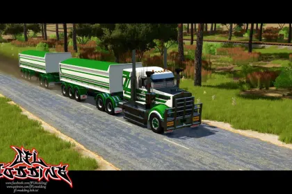 Effiziente Howard Porter Truck Trailers für FS25 — Kipper, Dog Trailer und Road Train — 4