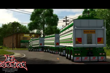 Effiziente Howard Porter Truck Trailers für FS25 — Kipper, Dog Trailer und Road Train — 5