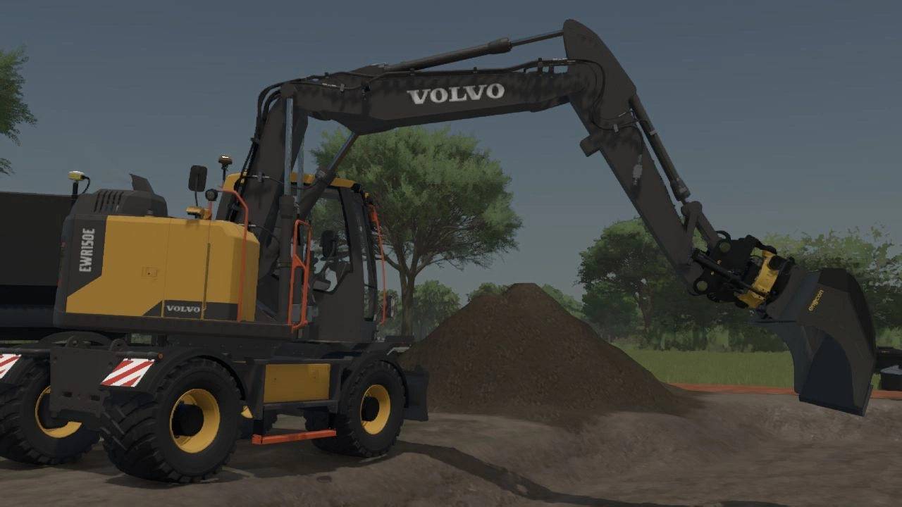 Екскаватор Volvo EWR150 Edit для Farming Simulator 25