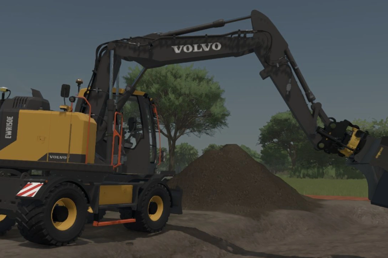 Екскаватор Volvo EWR150 Edit для Farming Simulator 25