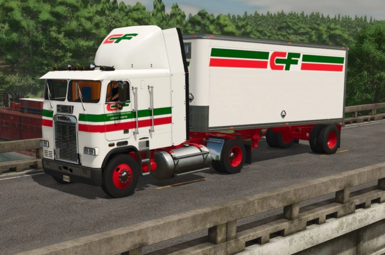 Вантажівка Freightliner FLT Cabover для Farming Simulator 25