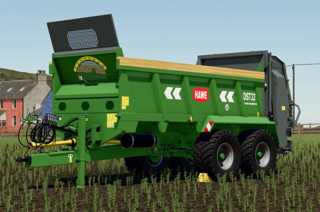 Розкидач гною Hawe DST 22 для Farming Simulator 25
