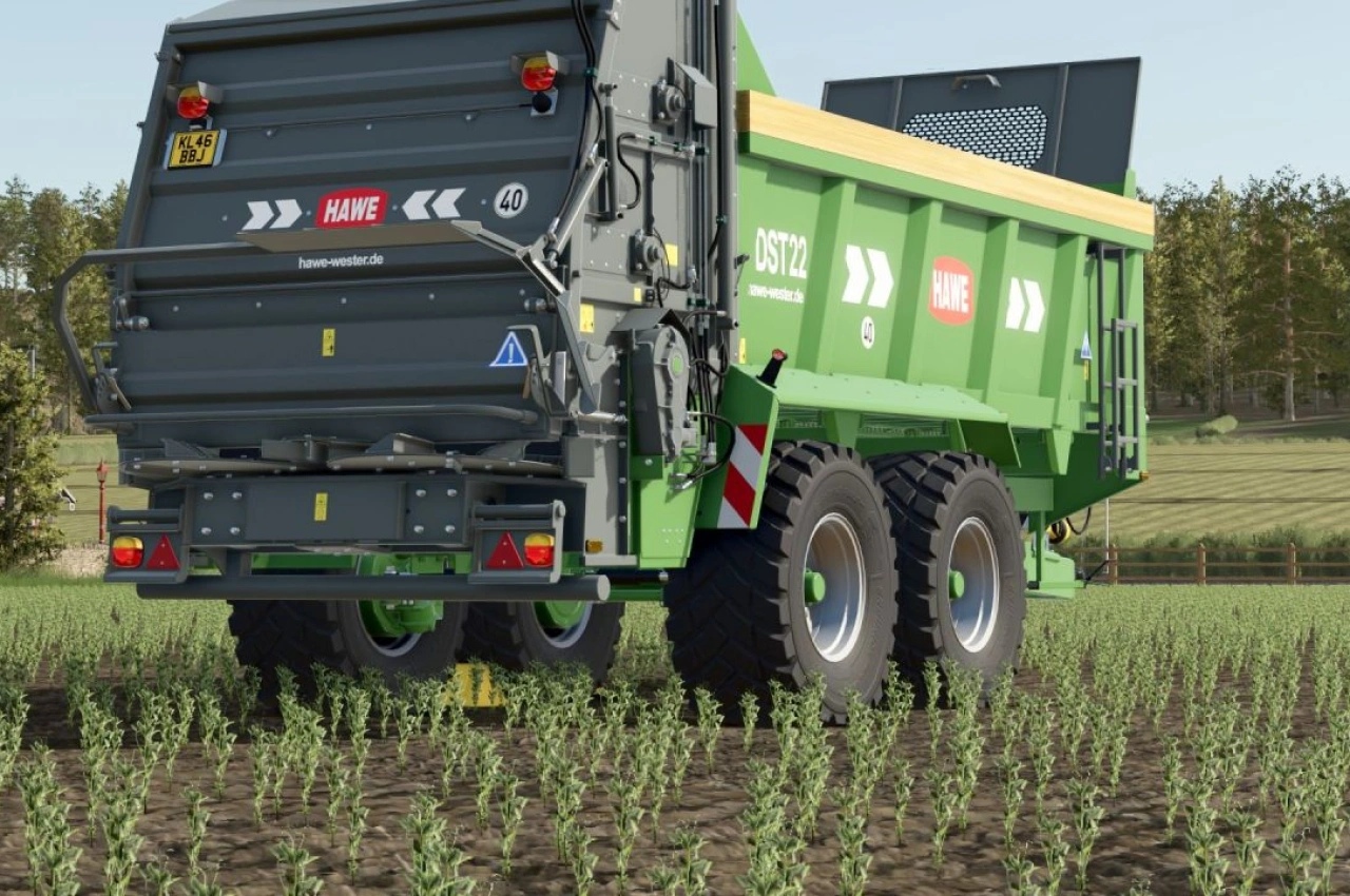Розкидач гною Hawe DST 22 для Farming Simulator 25