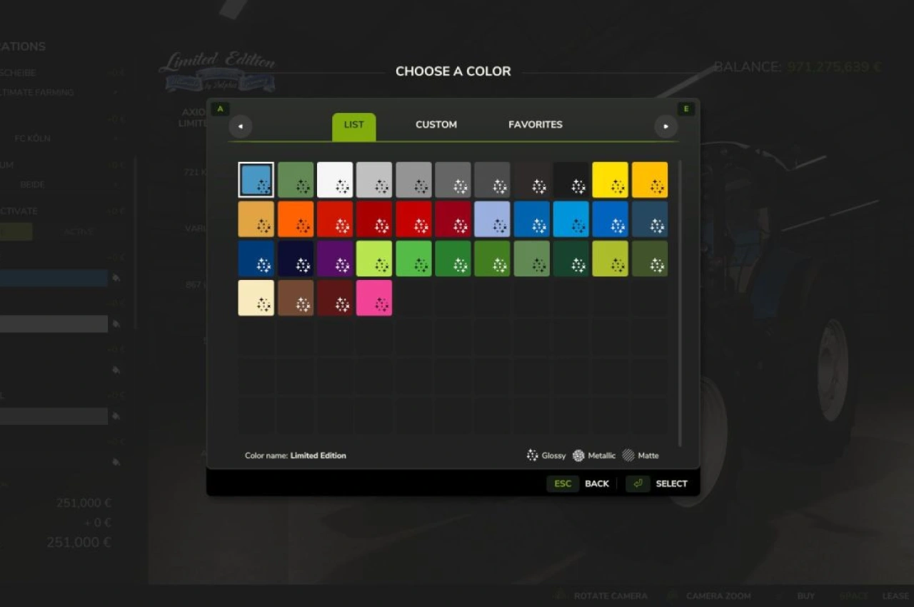 Трактор Axion 980 Limited Edition для Farming Simulator 25