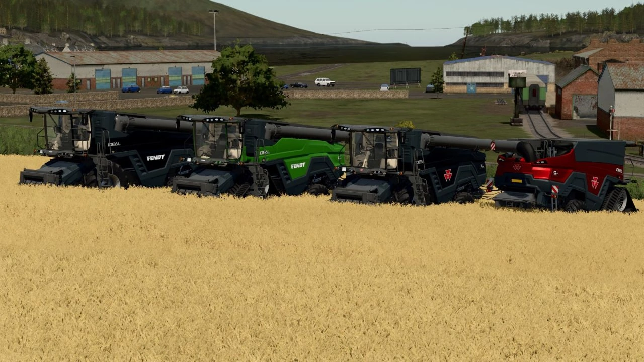 Комбайн Fendt/MF Ideal Pack для Farming Simulator 25