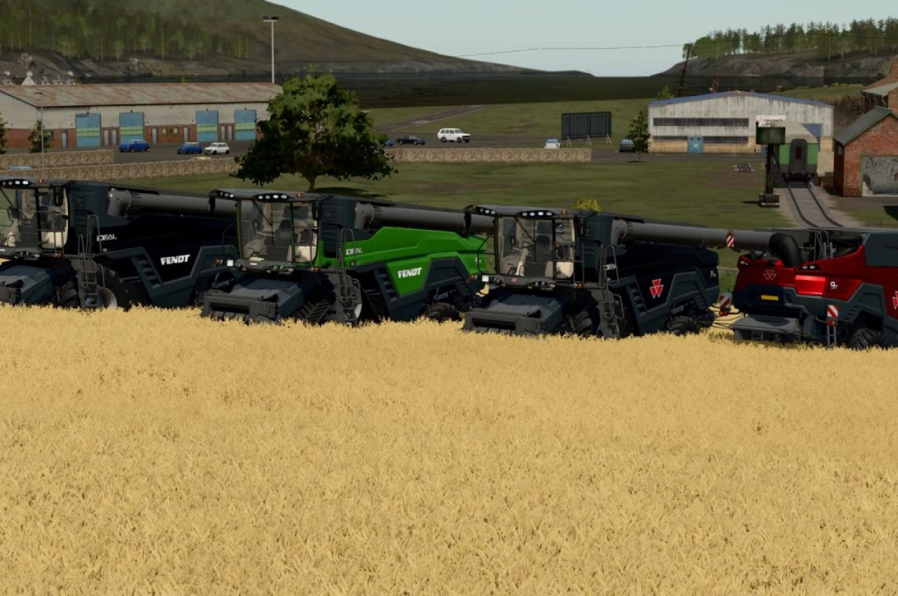 Комбайн Fendt/MF Ideal Pack для Farming Simulator 25