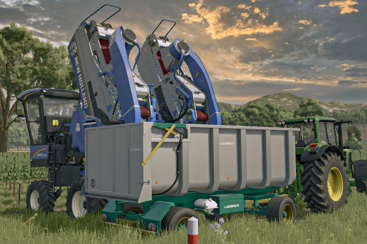 Причіп Lizard Stainless Tipping Trailer Pack для Farming Simulator 25