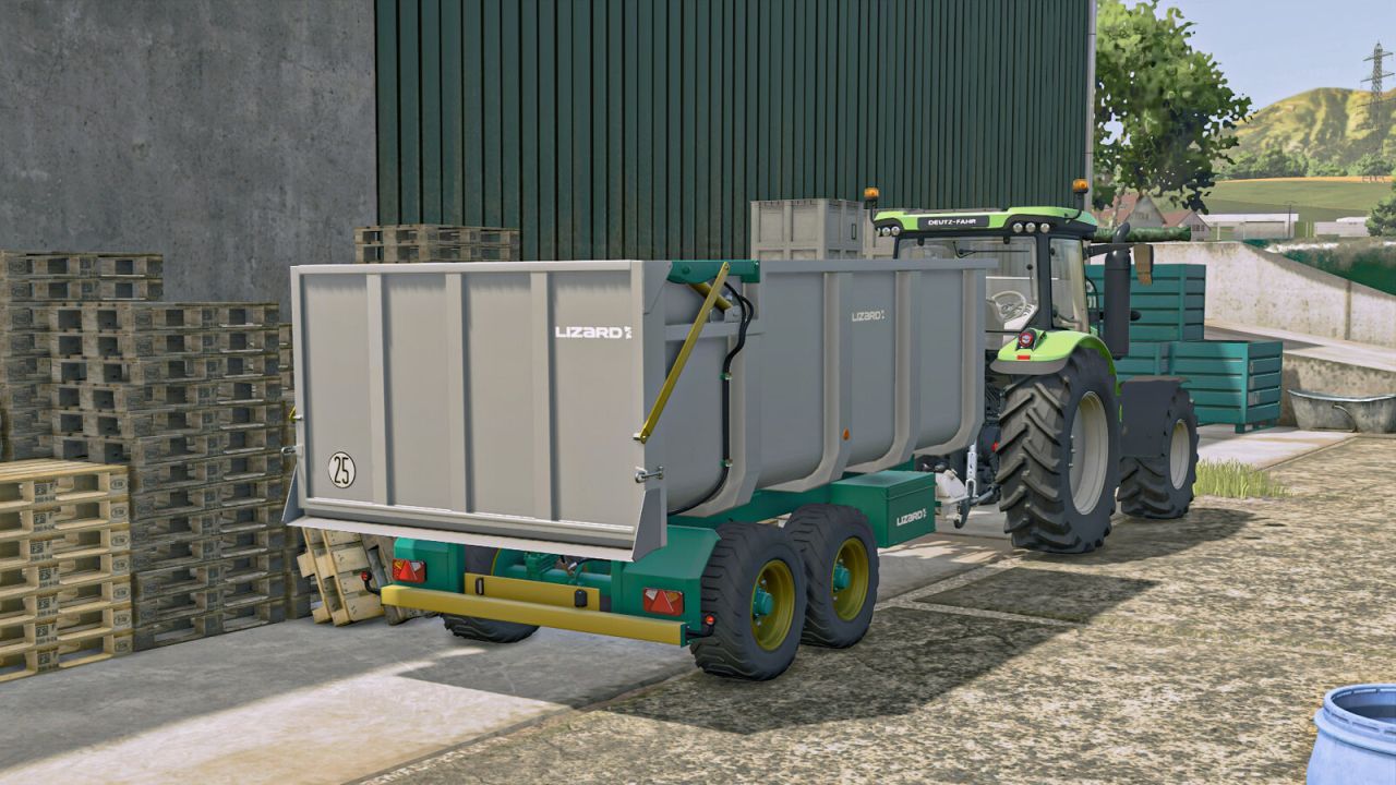 Причіп Lizard Stainless Tipping Trailer Pack для Farming Simulator 25
