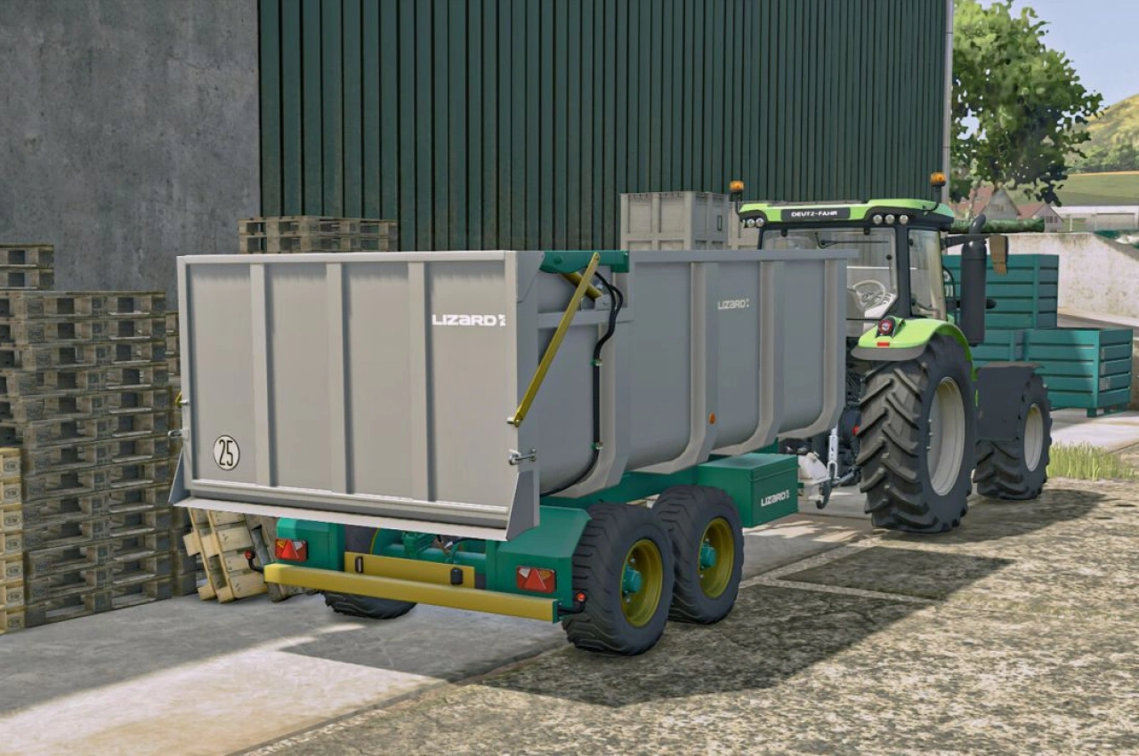 Причіп Lizard Stainless Tipping Trailer Pack для Farming Simulator 25