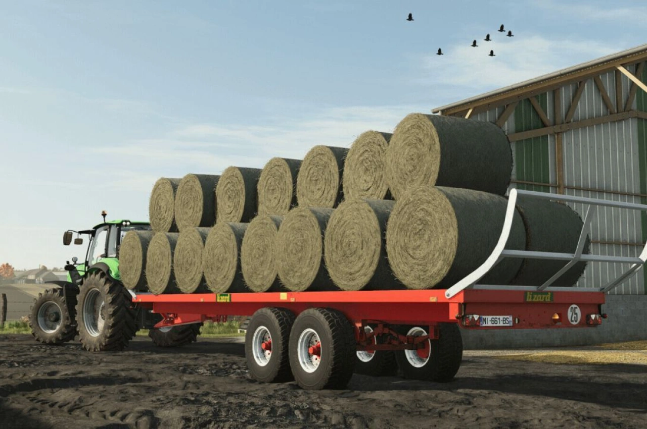 Причіп Lizard 100D16 для Farming Simulator 25