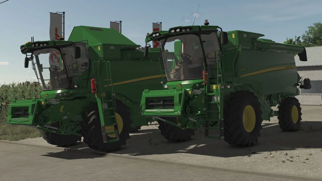 Потужний Комбайн John Deere W Series (W540–W660) з Жаткою 625X для FS25