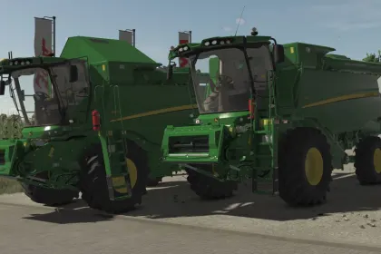 Потужний Комбайн John Deere W Series (W540–W660) з Жаткою 625X для FS25