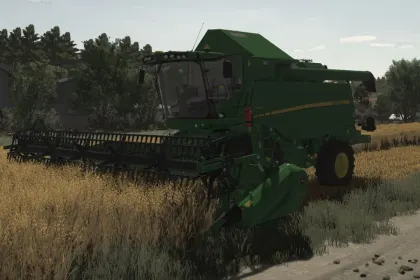 Потужний Комбайн John Deere W Series (W540–W660) з Жаткою 625X для FS25