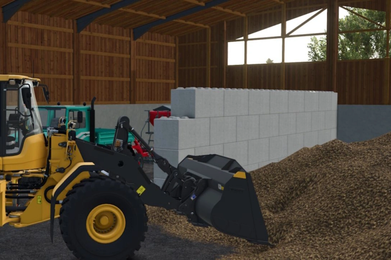 Storage Building Modern Wooden Garage for Farming Simulator 25
