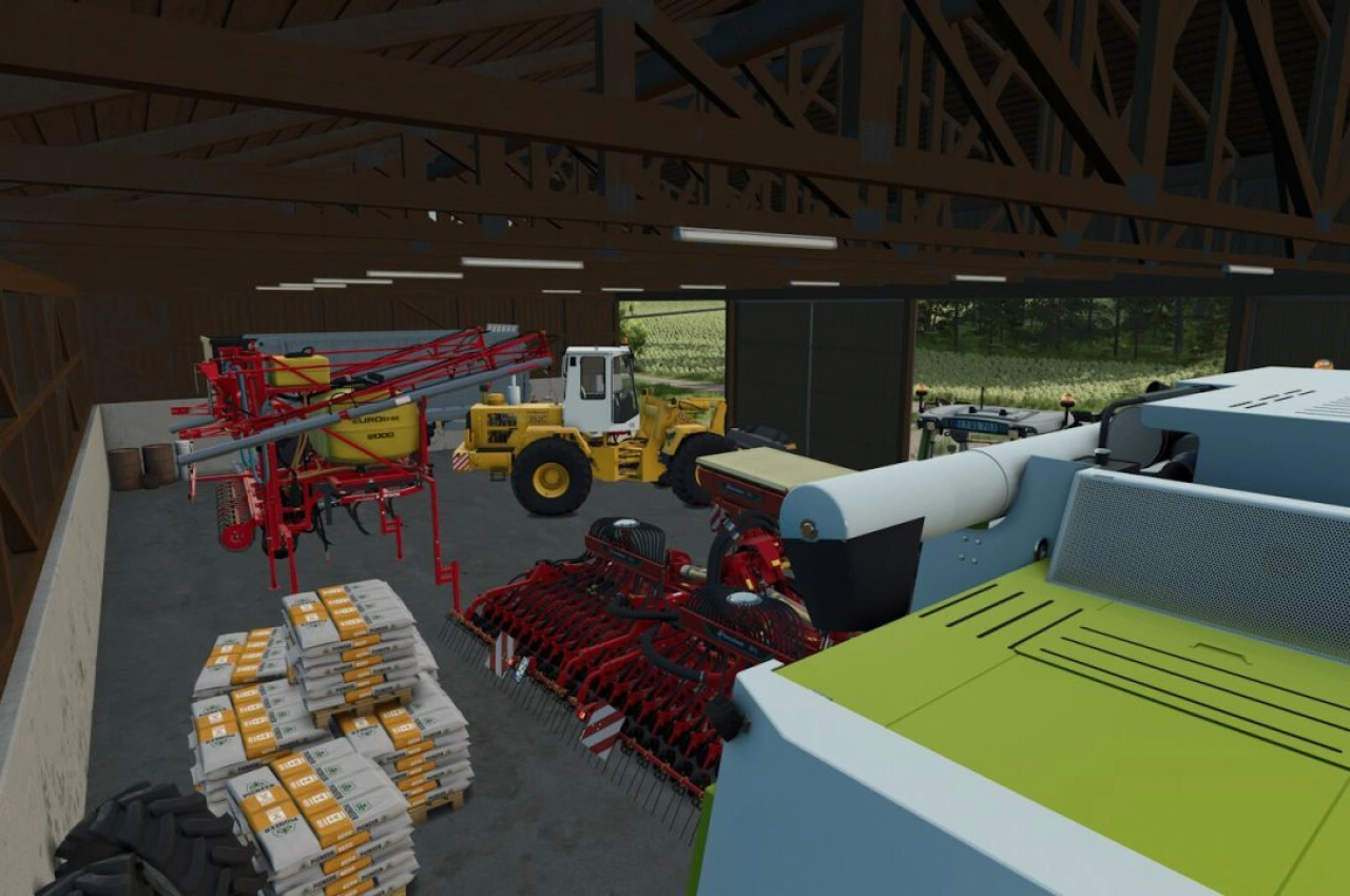 Сучасний машинний зал для Farming Simulator 25