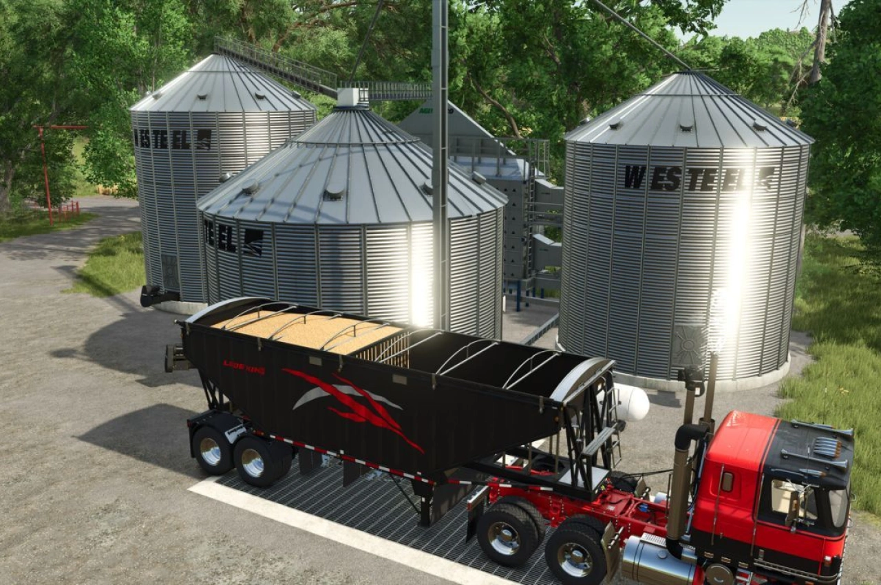 Система силосів AGI Westeel для Farming Simulator 25