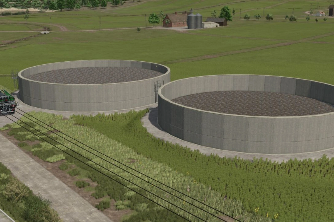 Силос для рідкого гною та дигестату для Farming Simulator 25