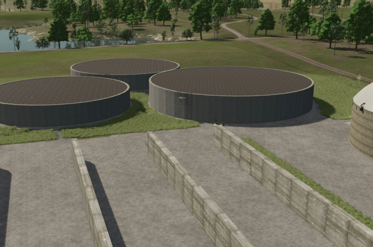 Силос для рідкого гною та дигестату для Farming Simulator 25