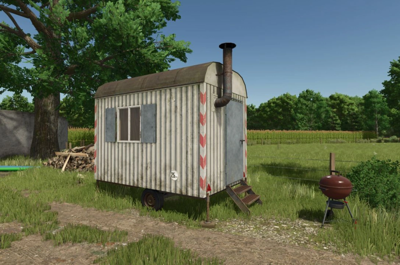 Будівельний причіп для Farming Simulator 25