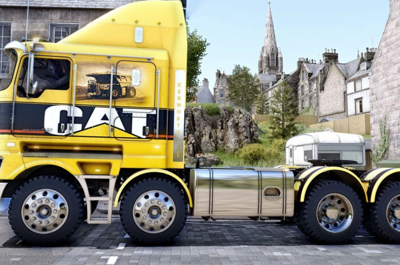 Вантажівка Kenworth K200 Extended для Farming Simulator 25