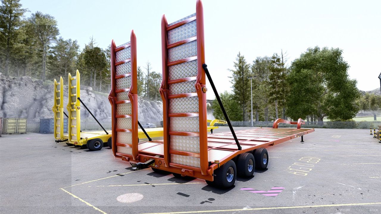 Причіп Caterpillar Lowboy для Farming Simulator 25