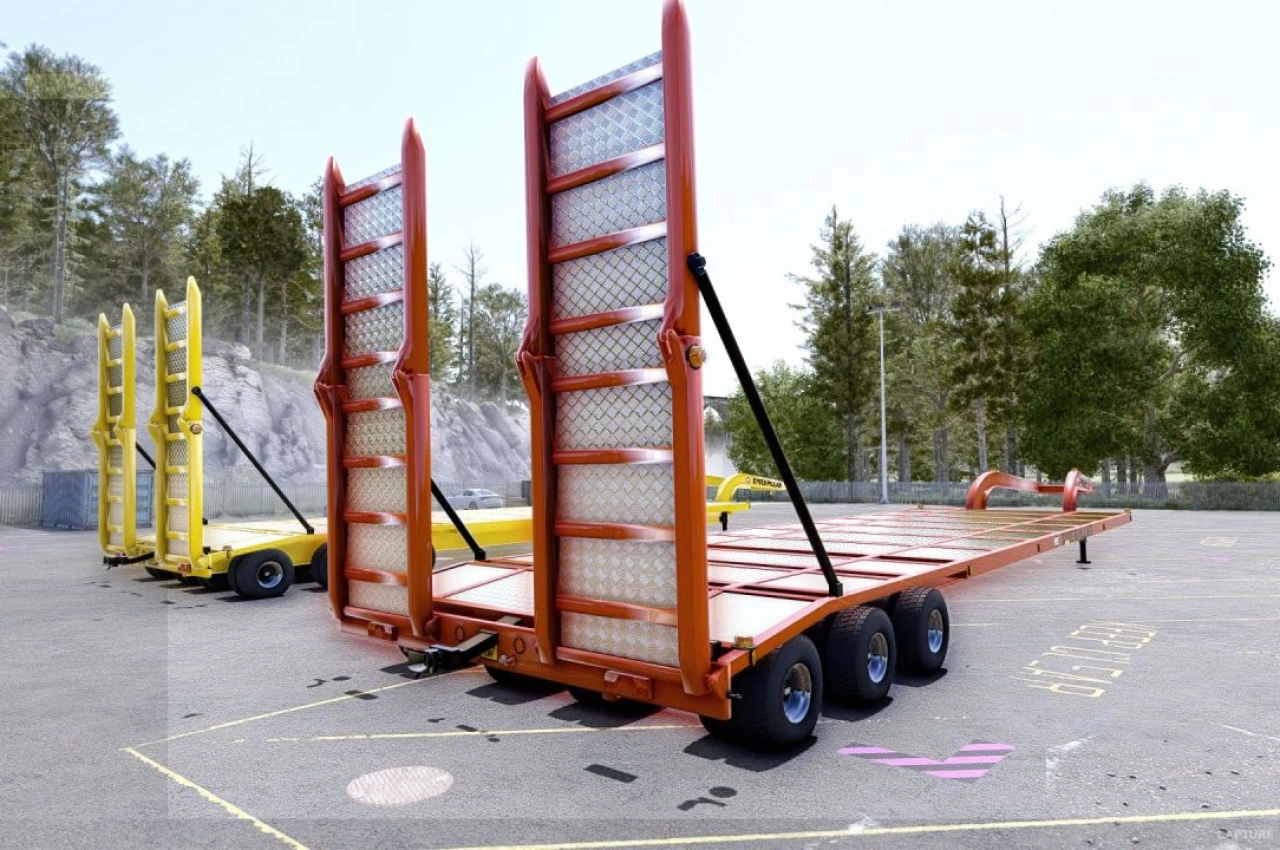 Причіп Caterpillar Lowboy для Farming Simulator 25