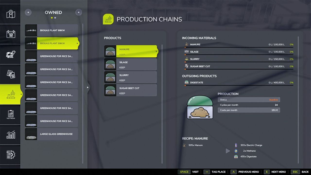 Біогазова установка BGA 99kw для Farming Simulator 25