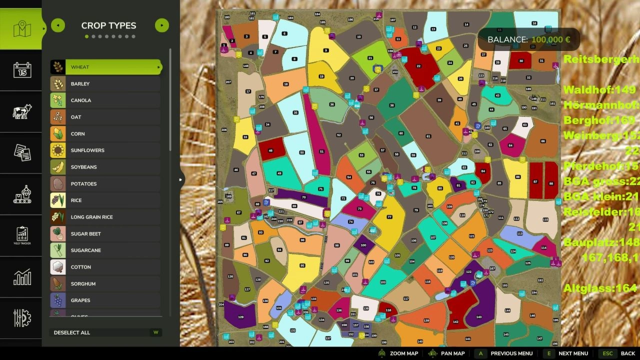 Mapa Thüringen 2.0 16x do Farming Simulator 25