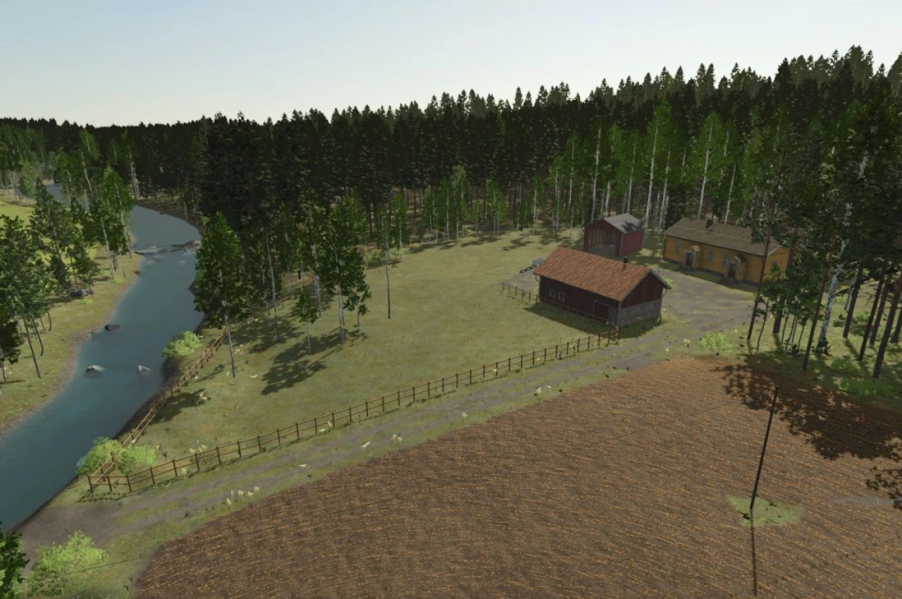 Map Karhuvaara for Farming Simulator 25