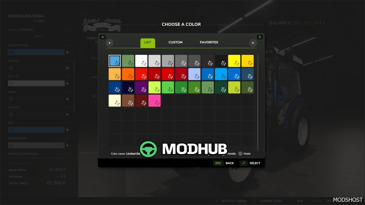 Vario 200 Limited Edition Tractor for Farming Simulator 25